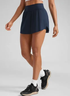 A Line High Rise Pocket Side Slit Skirt 14.5''