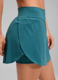 A Line High Rise Pocket Side Slit Skirt 14.5''