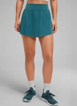 A Line High Rise Pocket Side Slit Skirt 14.5''