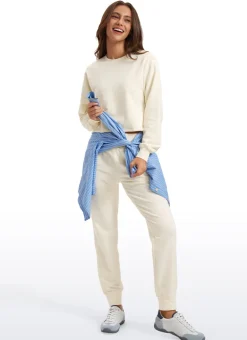Amenity Double Raw Hem Sweatshirt