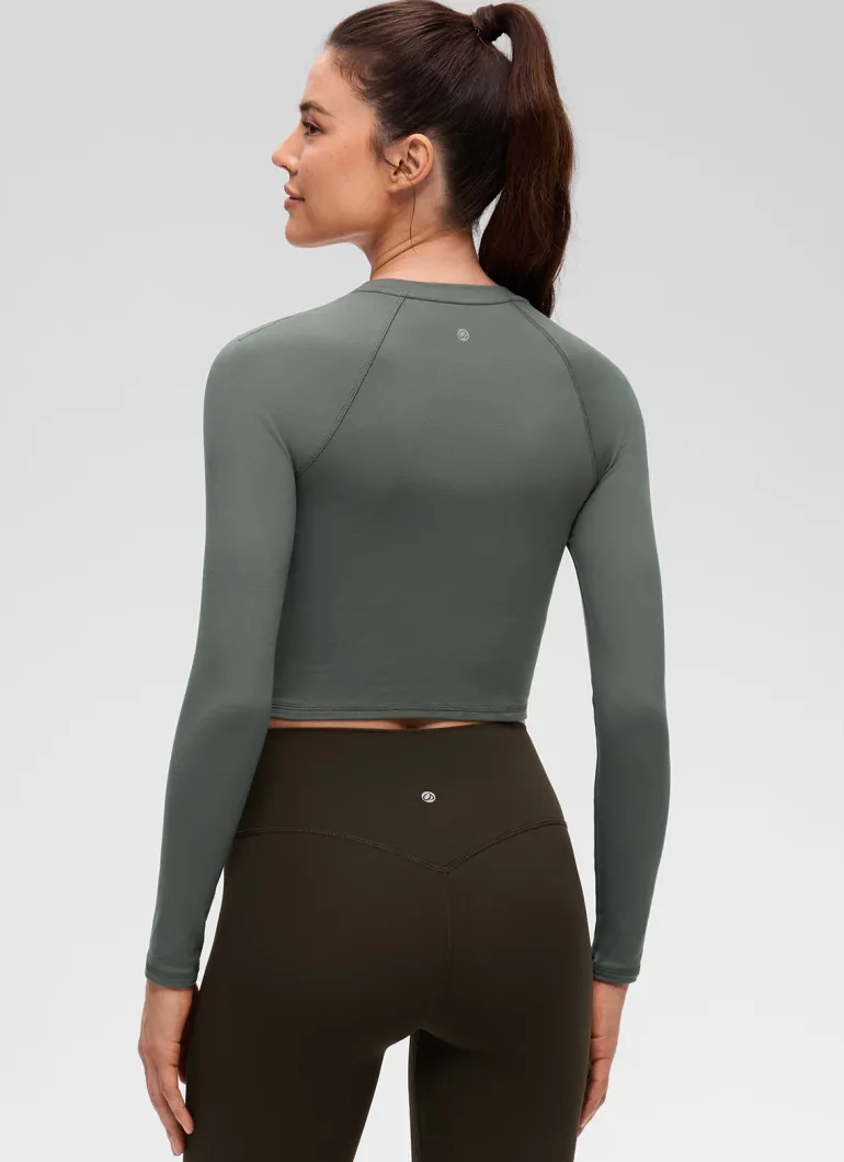 Brushed Feeling Crew Neck Raglan Long Sleeve