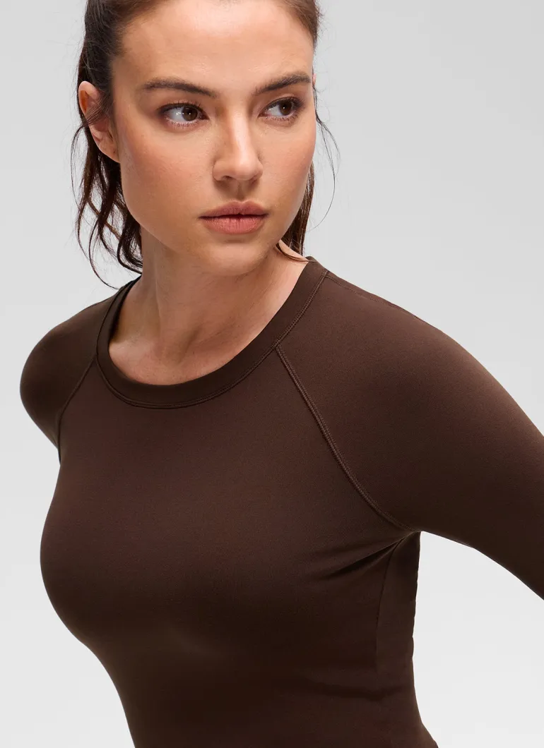 Brushed Feeling Crew Neck Raglan Long Sleeve