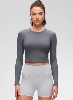 Brushed Feeling Crew Neck Raglan Long Sleeve