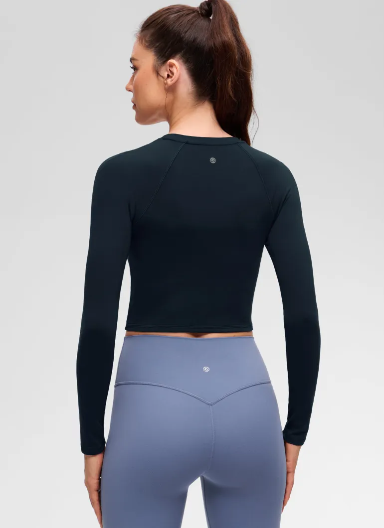 Brushed Feeling Crew Neck Raglan Long Sleeve