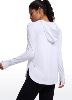Brushed Feeling Thumbhole Hoodie