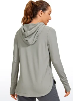 Brushed Feeling Thumbhole Hoodie