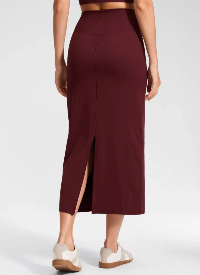 Butterlift® High Rise Back Slit Maxi Pencil Skirt