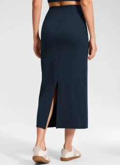 Butterlift® High Rise Back Slit Maxi Pencil Skirt