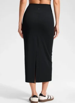 Butterlift® High Rise Back Slit Maxi Pencil Skirt