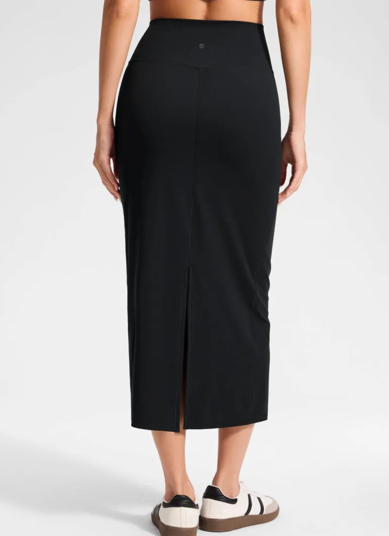 Butterlift® High Rise Back Slit Maxi Pencil Skirt