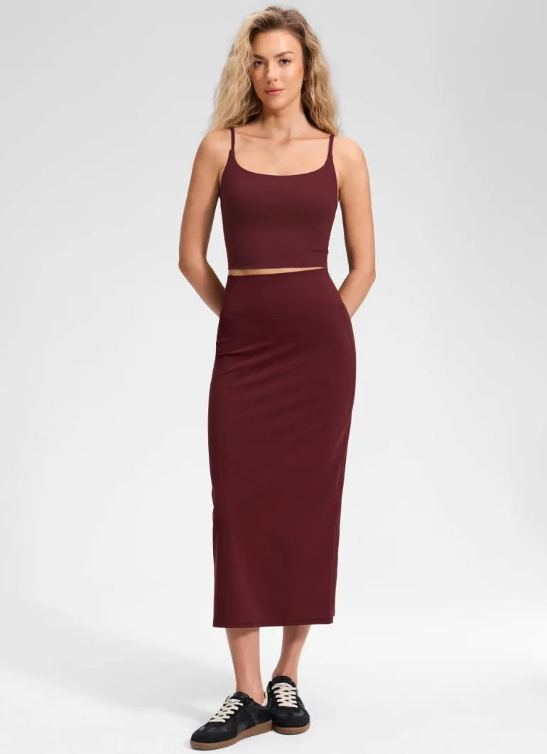 Butterlift® High Rise Back Slit Maxi Pencil Skirt