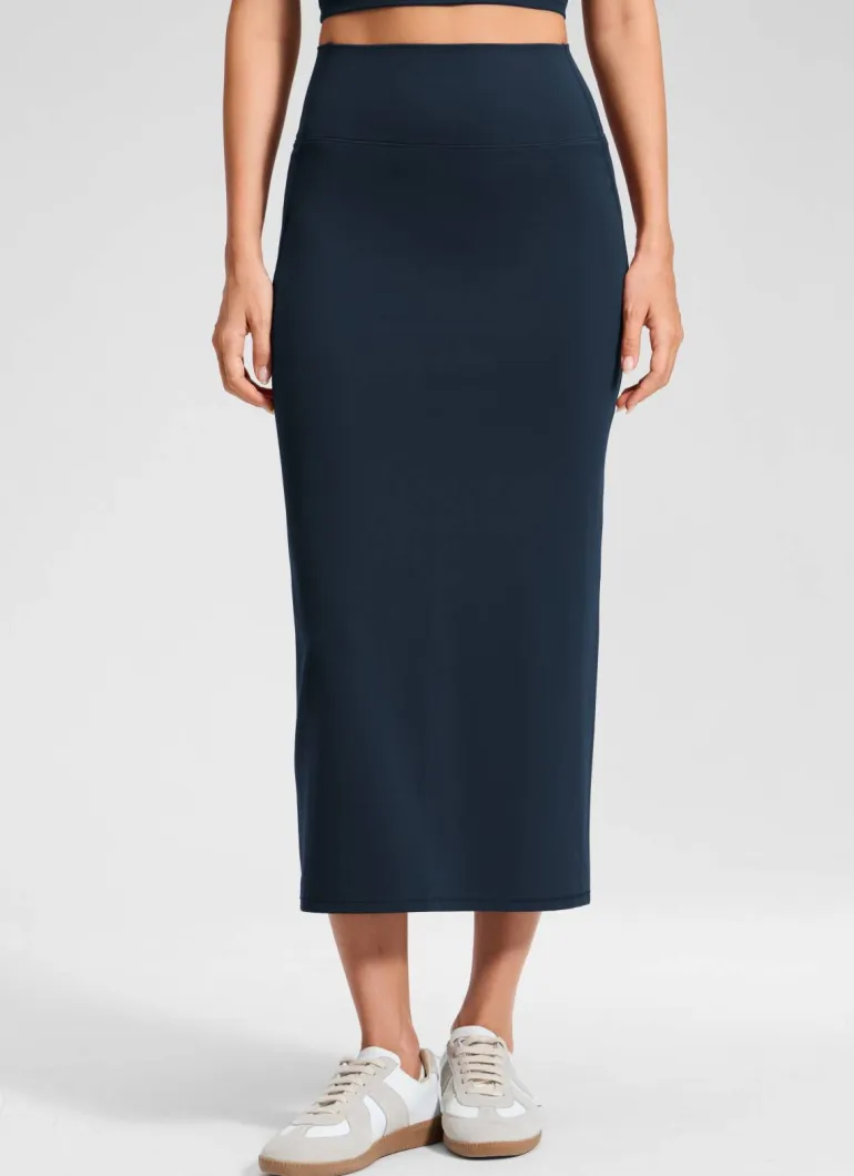 Butterlift® High Rise Back Slit Maxi Pencil Skirt