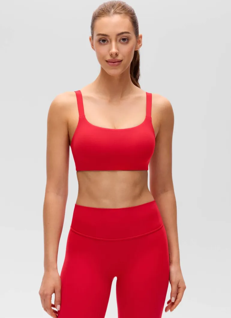 Butterluxe Adjustable Wide Strap Sports Bra