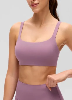 Butterluxe Adjustable Wide Strap Sports Bra