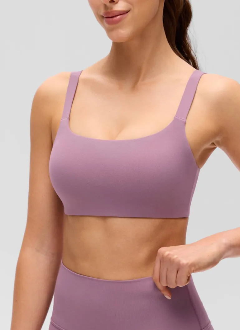 Butterluxe Adjustable Wide Strap Sports Bra