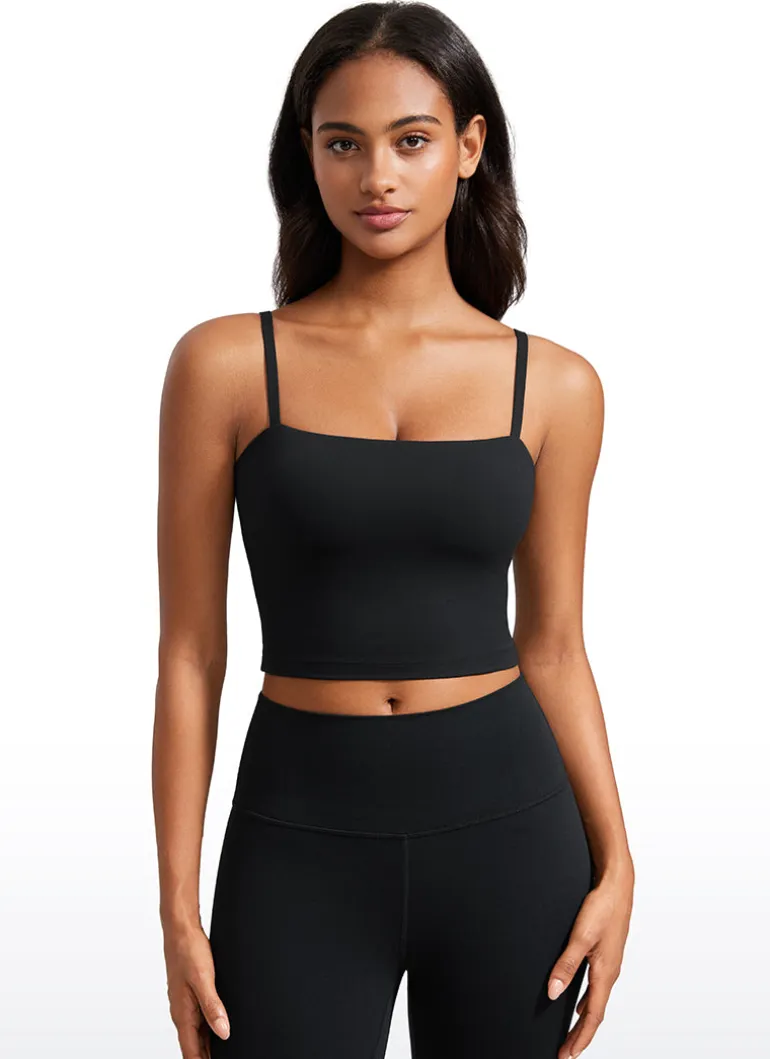 Butterluxe Built in Bra Adjustable Strap Tank