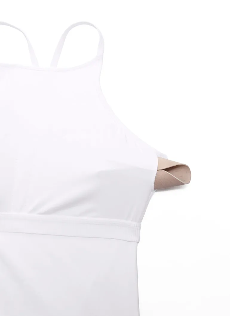 Butterluxe Built in Bra Halter Y Back Tank