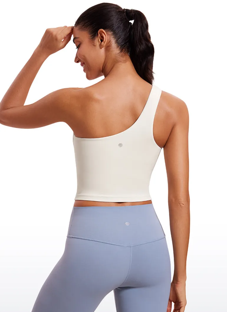 Butterluxe Built in Bra One Shoulder Tank