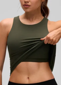 Butterluxe Built in Bra Scoop Neck Tank