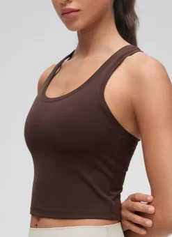 Butterluxe Cropped Racerback Tank