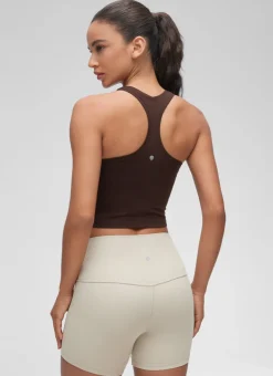 Butterluxe Cropped Racerback Tank