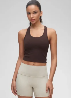 Butterluxe Cropped Racerback Tank