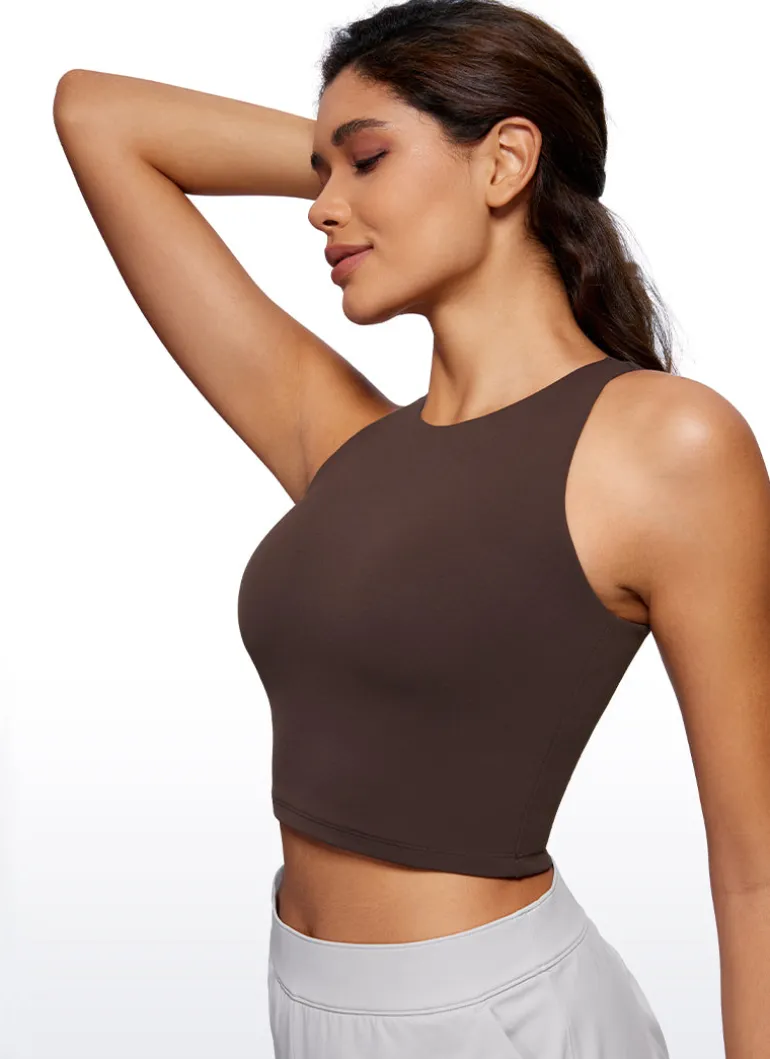 Butterluxe Cropped Wide Back Tank