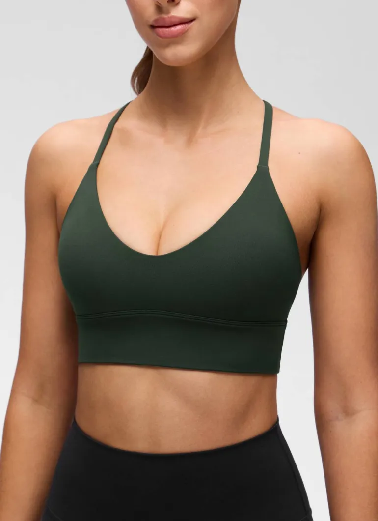 Butterluxe Cross Back Longline Sports Bra