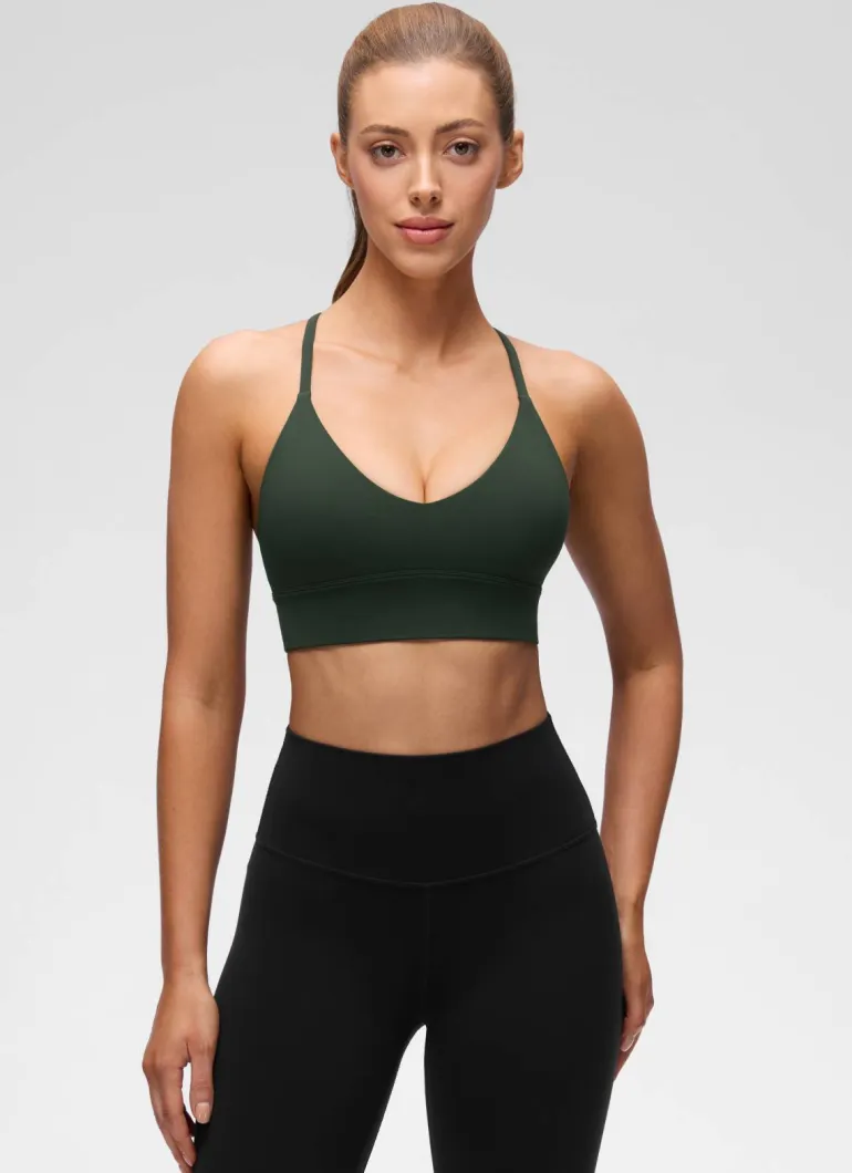 Butterluxe Cross Back Longline Sports Bra