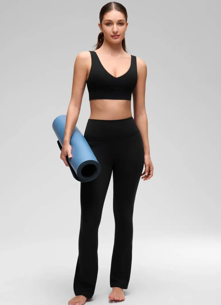Butterluxe Deep V Neck Longline Sports Bra