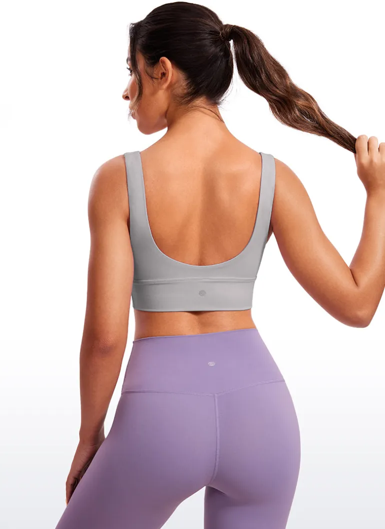 Butterluxe Deep V Neck Longline Sports Bra