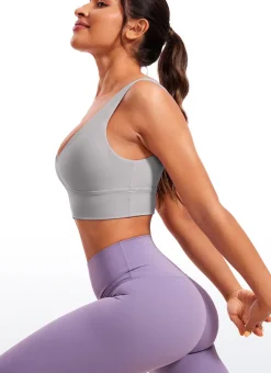 Butterluxe Deep V Neck Longline Sports Bra