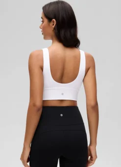 Butterluxe Deep V Neck Longline Sports Bra