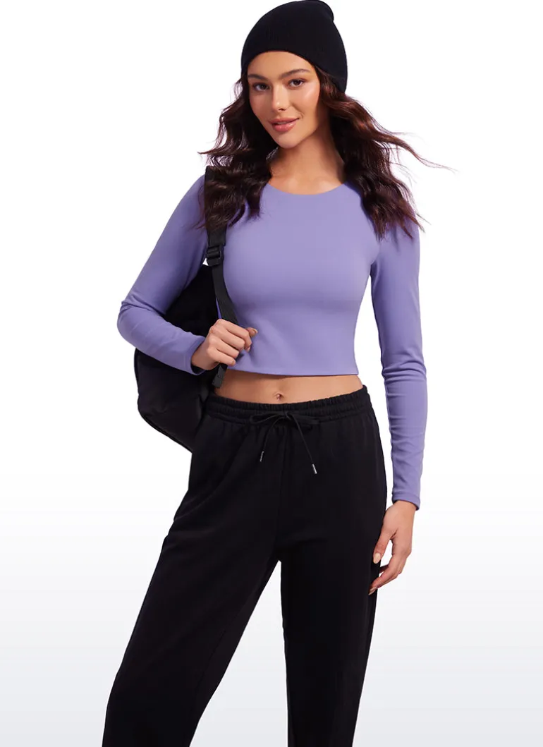 Butterluxe Double Lined Cropped Long Sleeve