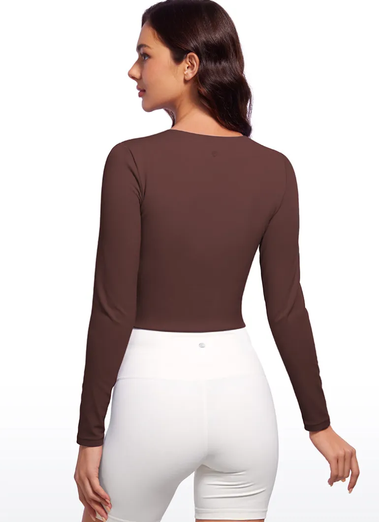 Butterluxe Double Lined Cropped Long Sleeve