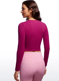 Butterluxe Double Lined Cropped Long Sleeve
