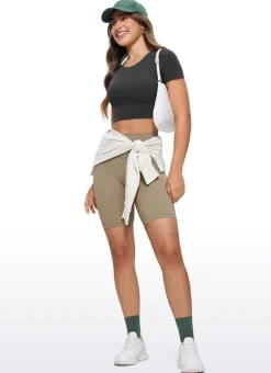 Butterluxe Double Lined Cropped Short Sleeve