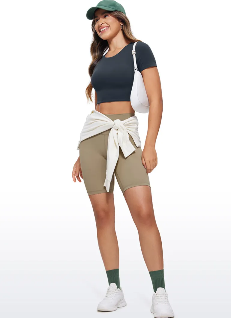 Butterluxe Double Lined Cropped Short Sleeve