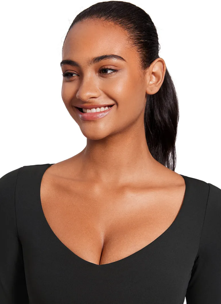 Butterluxe Double Lined Long Sleeve Cropped