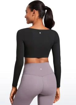 Butterluxe Double Lined Long Sleeve Cropped