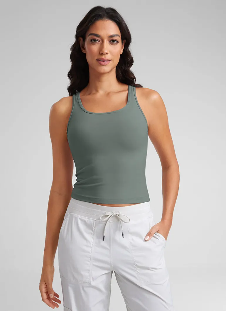Butterluxe Double Lined Scoop Neck Tank