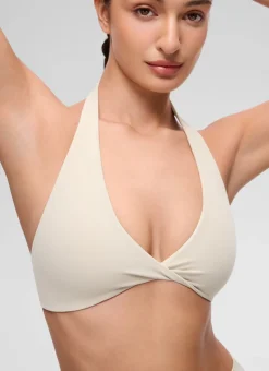 Butterluxe Double Lined Twist Halter Sports Bra