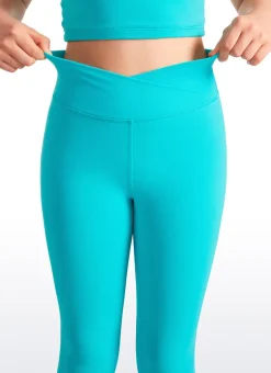 Butterluxe Girls Active Leggings - V Cross Waist