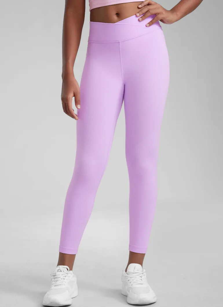 Butterluxe Girls Active Leggings - V Cross Waist