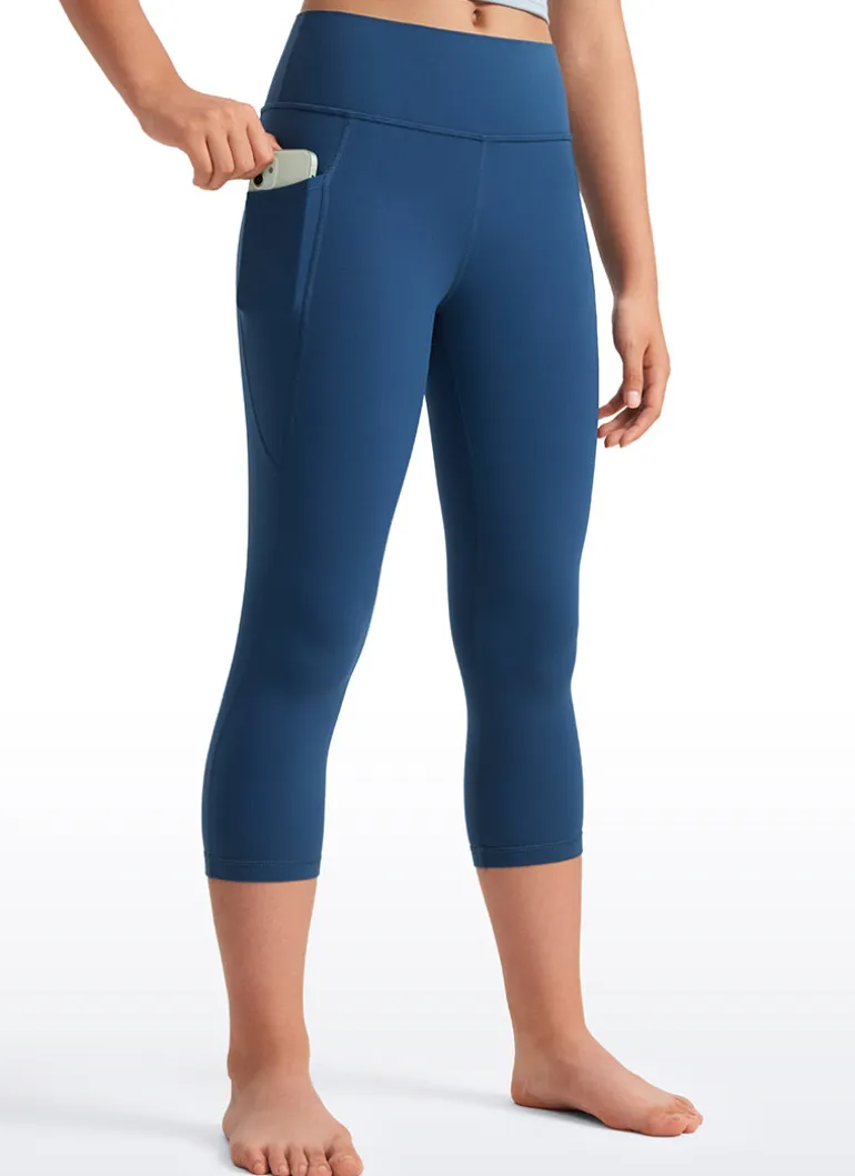 Butterluxe Girls Athletic Pockets Capri Leggings
