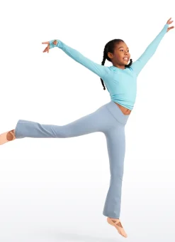 Butterluxe Girls Crossover Flare Leggings