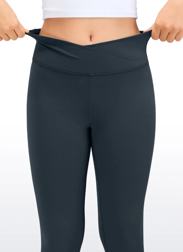 Butterluxe Girls Crossover Flare Leggings