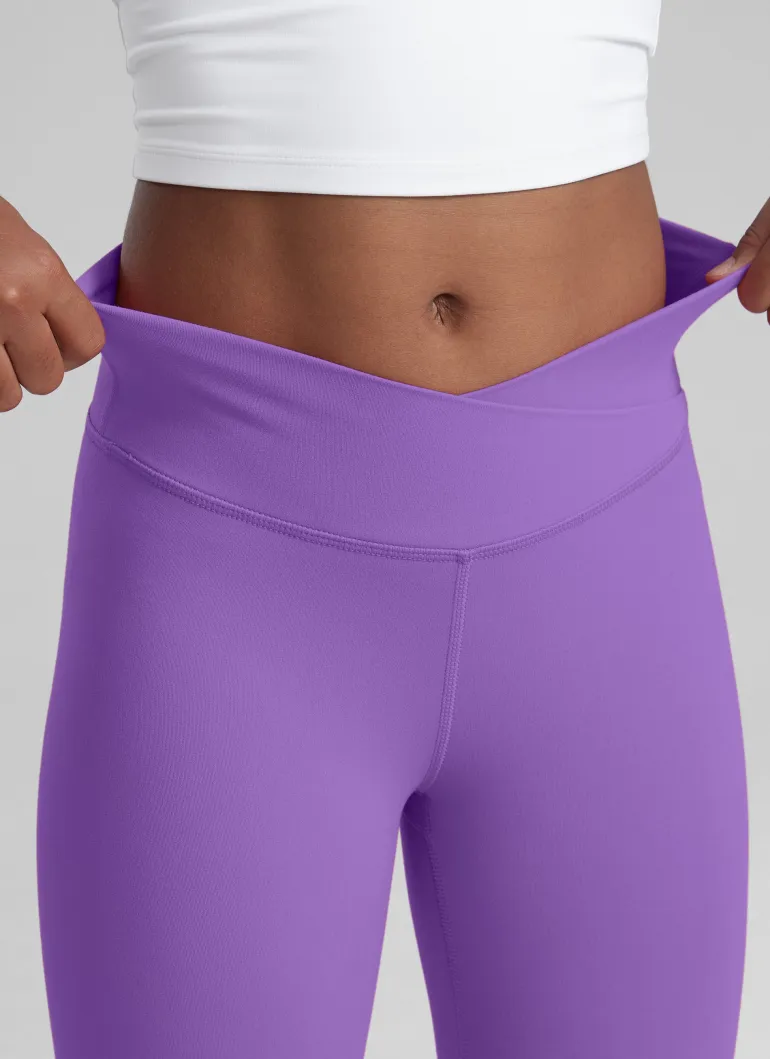 Butterluxe Girls Crossover Flare Leggings
