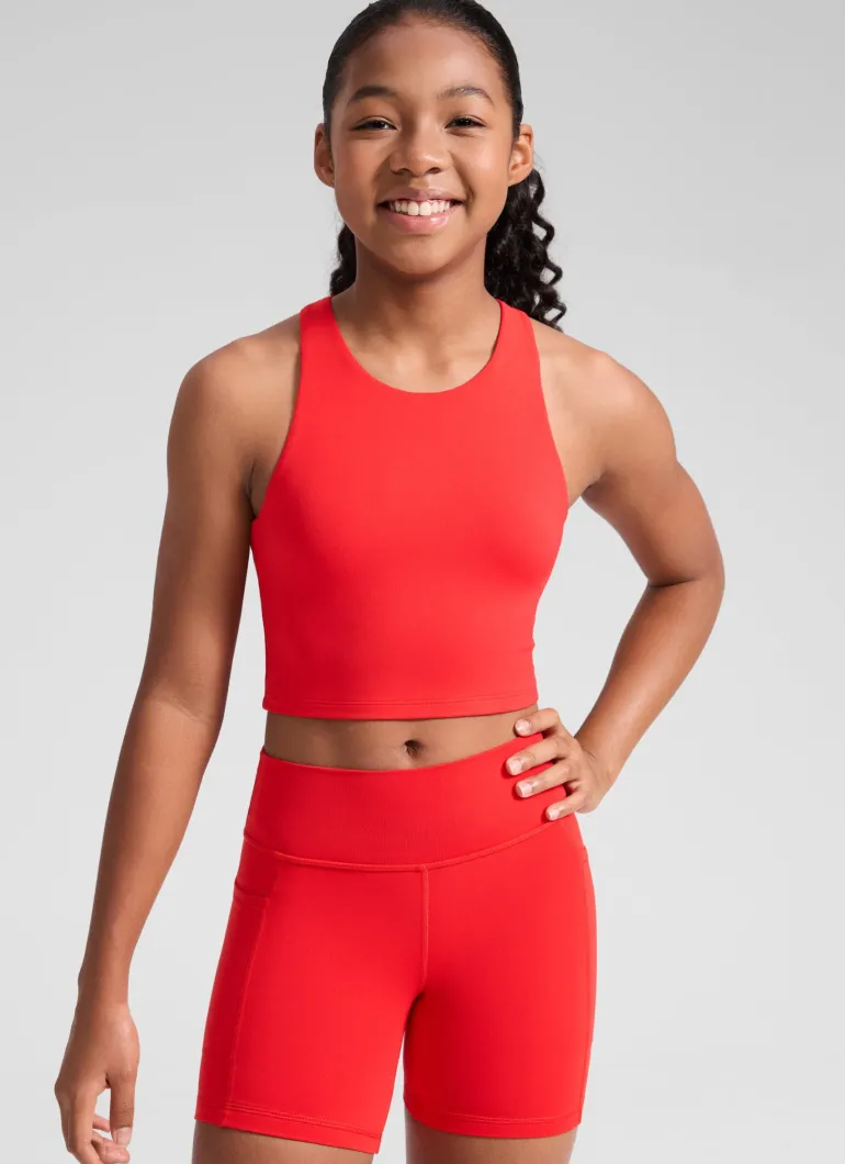 Butterluxe Girls Double Lined Racerback Tank Tops