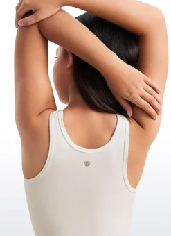 Butterluxe Girls Double Lined Scoop Neck Tank Tops